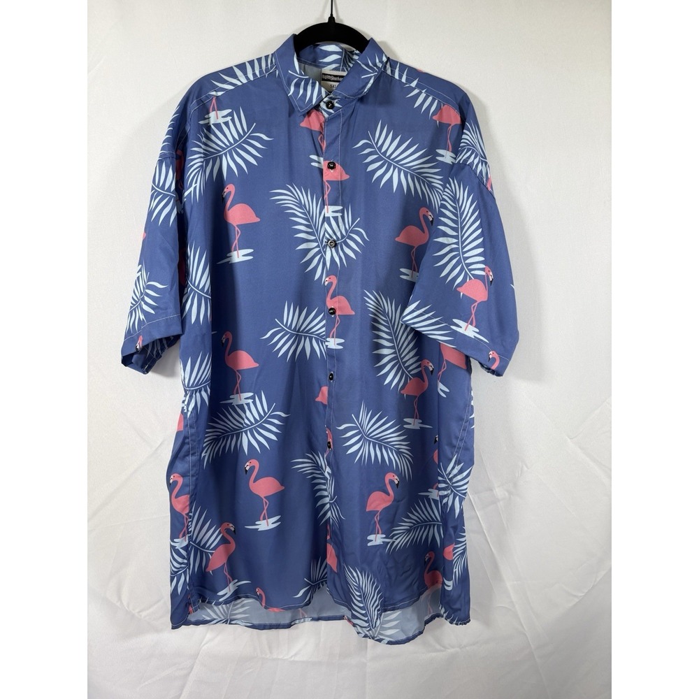 H&M Beachwear shirt sixe 5XL tropical hawaiian shortsleeve polyester